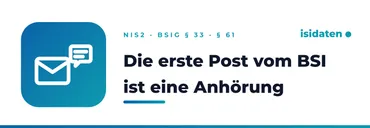 The first letter from the BSI is a hearing