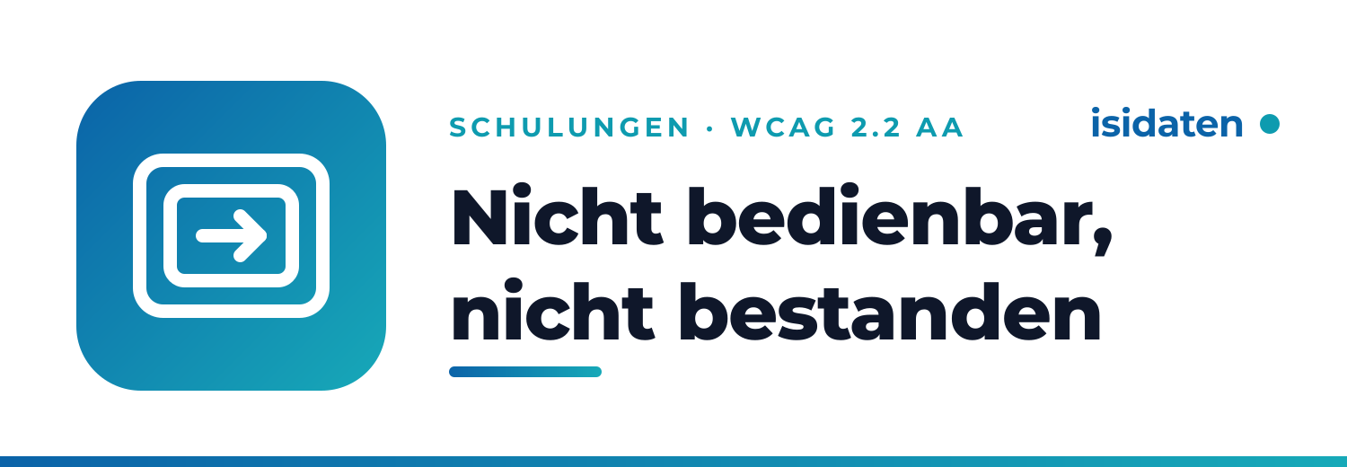 Nicht bedienbar, nicht bestanden