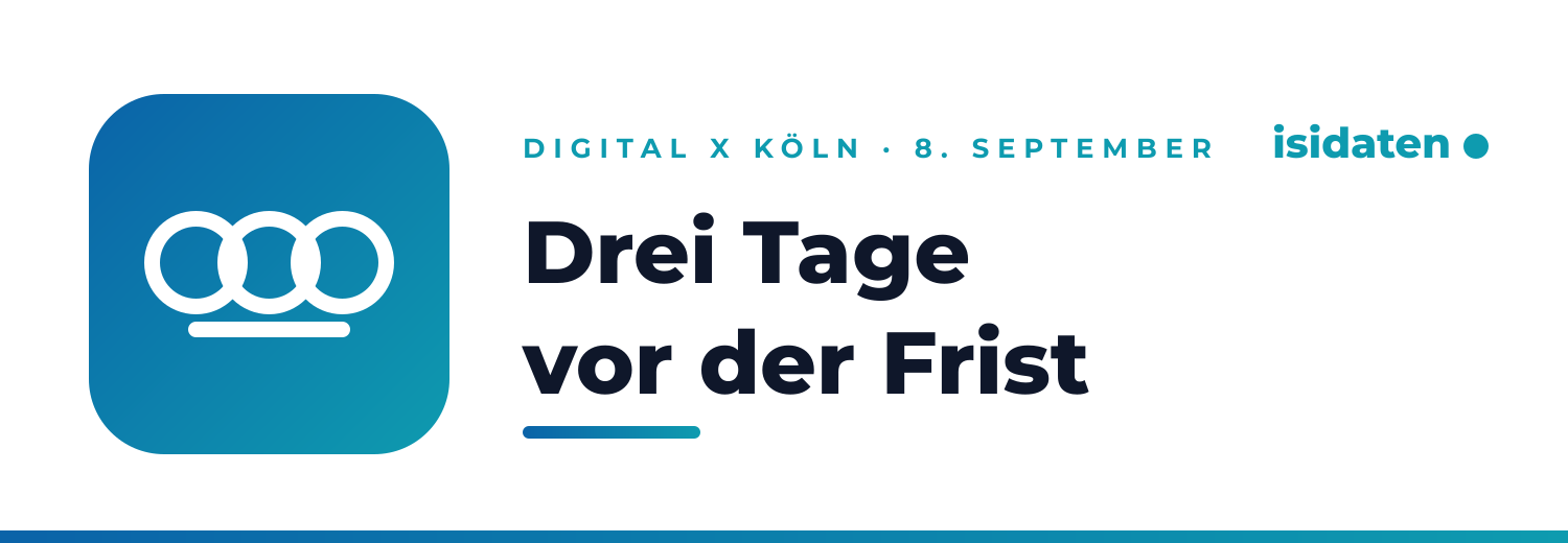 Drei Tage vor der Frist