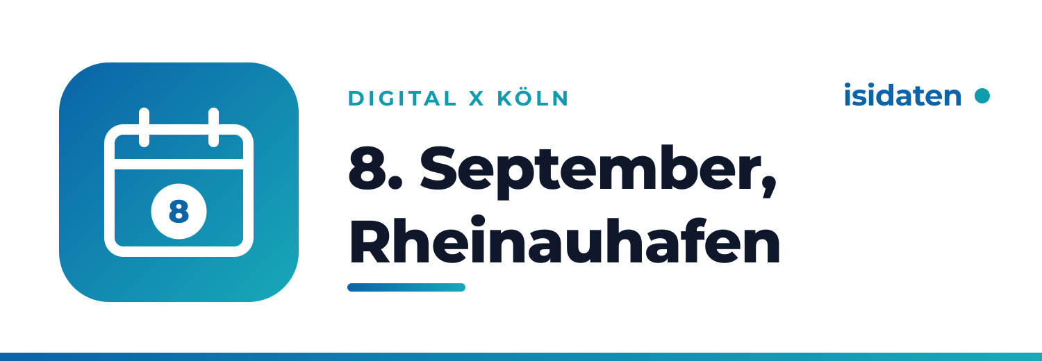 Save the date: isidaten auf der DIGITAL X in Köln