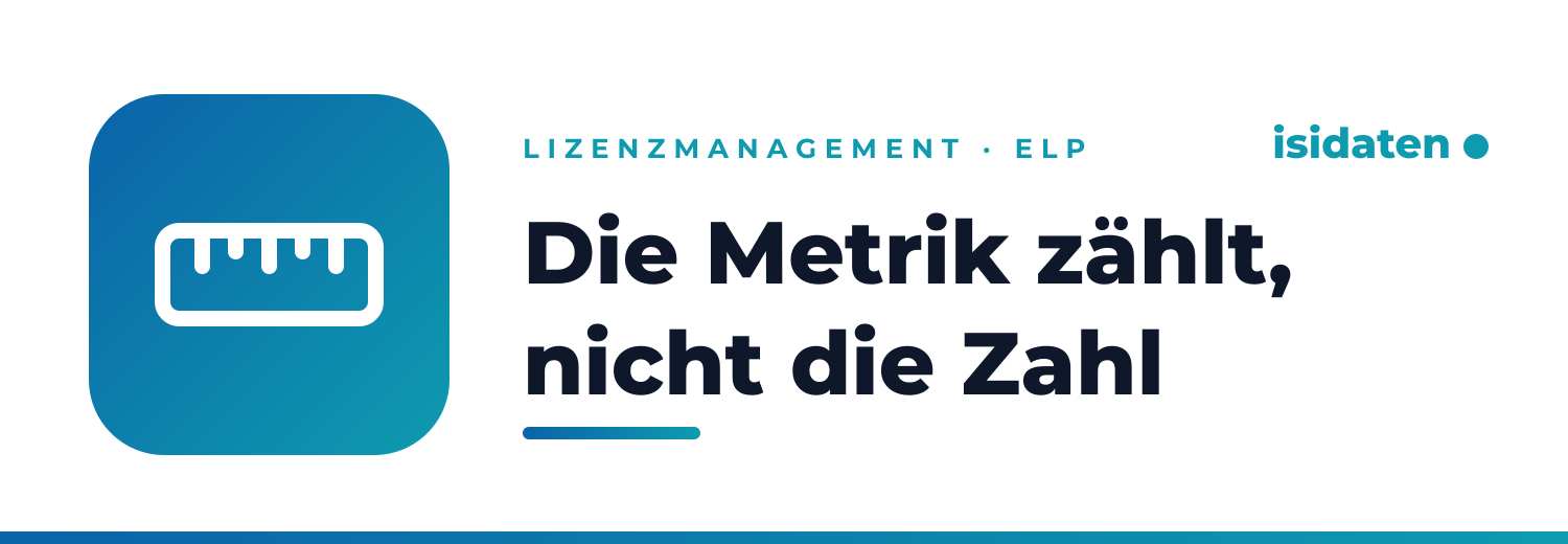 Die Metrik zählt, nicht die Zahl