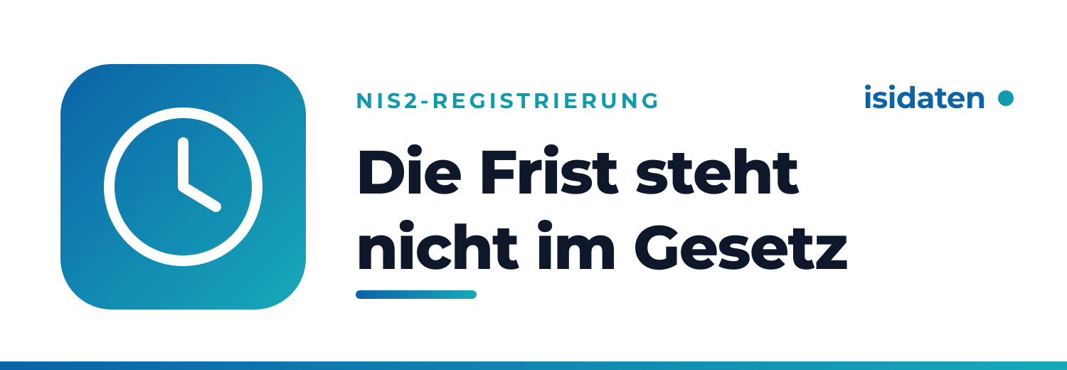 Die Frist von heute steht nicht im Gesetz