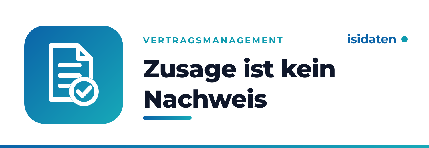 Im Vertrag steht es. Geprüft hat es niemand.